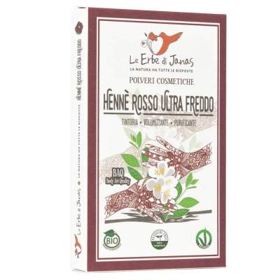 Hennè Rosso Ultra Freddo Bio |  Erbe di Janas