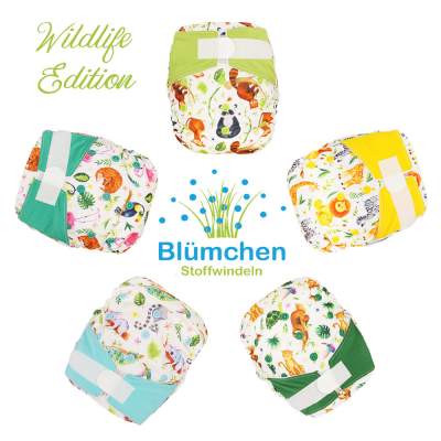 Cloth Nappy All in one Bamboo Velcro| Blumchen