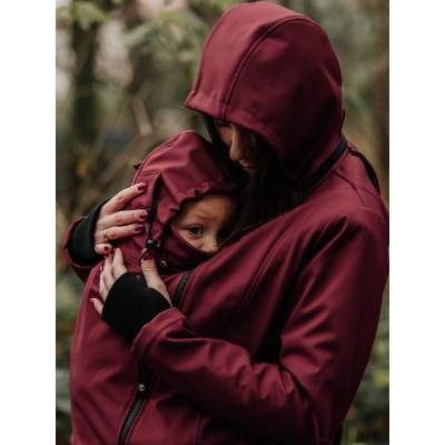 Maternity and babywearing Softshell Jacket 4 in 1 Maroon | Greyse