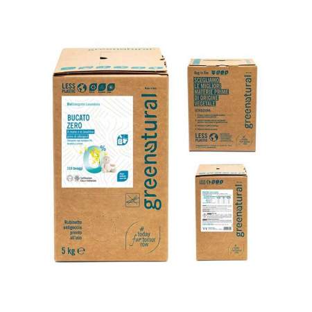 Bag in Box da 5 kg Bucato Zero Ipoallergenico Eco Bio | Greenatural